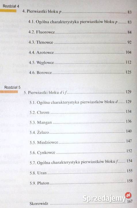 Chemia licealistów Chemia nieorganiczna Chełm sprzedam