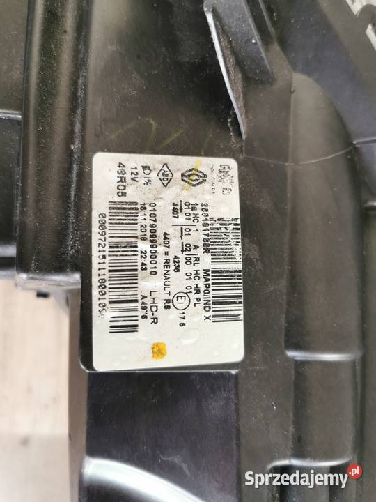 RENAULT CLIO IV LAMPA PRAWA FULL LED 260101766R Pielgrzymka