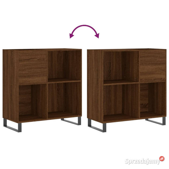 Szafka na płyty brązowy dąb 845x38x89 WM831787 Pozostałe mazowieckie sprzedam