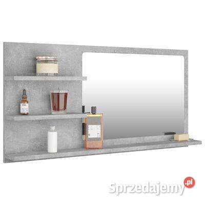 vidaXL Lustro łazienkowe szarość betonu mazowieckie
