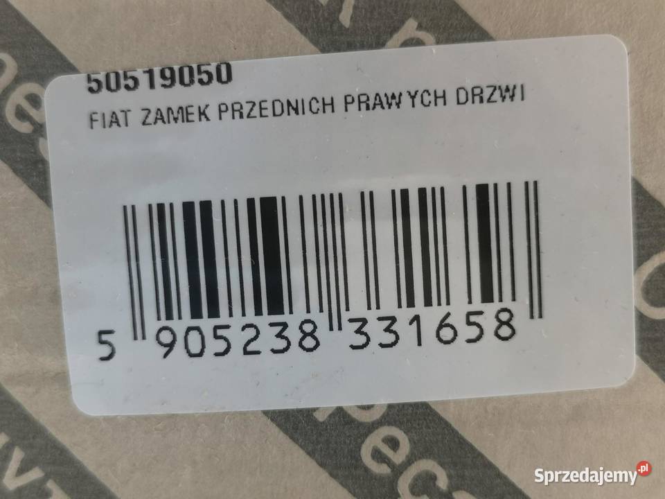 ZAMEK DRZWI PRAWY PRZÓD ALFA ROMEO MITO 0813 ORI osobowe