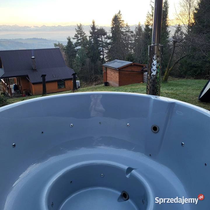 Balia ogrodowaKOMPLET Gorąca beczka Jacuzzi Podsarnie