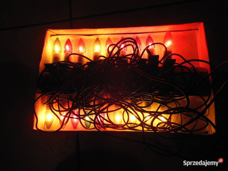 Lampki choinkowe PRL Oświetlenie Wrocław sprzedam