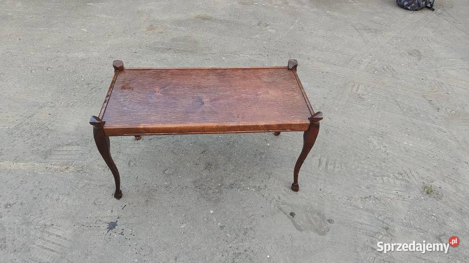 Drewniany Stół stolik kawowy retro vintage PRL
