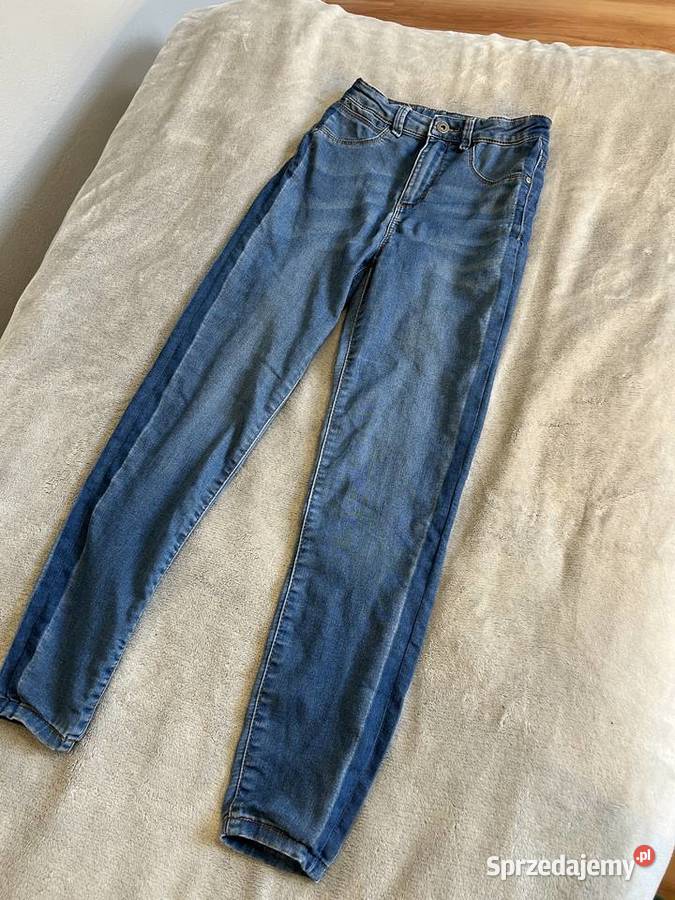 Jeansy skinny spodnie jeansowe rurki granatowe dziewczynka Jasło