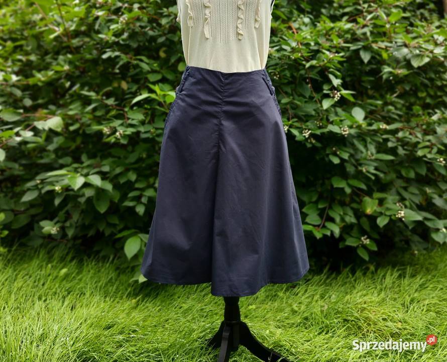 Granatowa spódnica Mar OPolo midi 34 XS 36 S Szczecin sprzedam