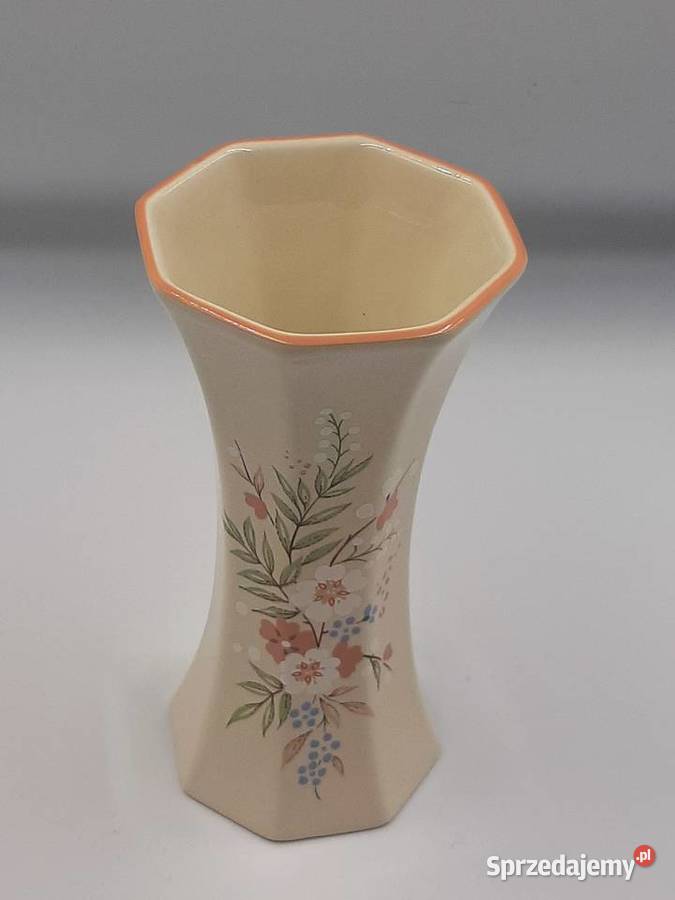 Piękny porcelanowy wazon sygnowany angielski kujawsko-pomorskie Inowrocław