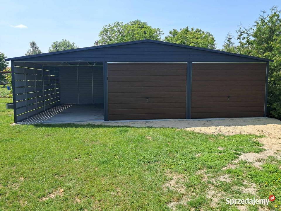 Garaż blaszany wiata WZMOCNIONY PROFILAMI Wrocław