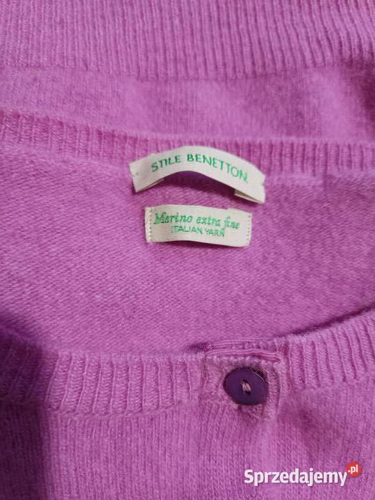 Sweter Benetton fioletowy Swetry i golfy Odzież damska Jabłonna