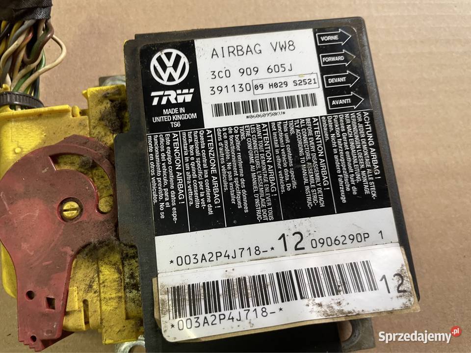 3C0909605J moduł sensor airbag vw passat b6 b7 Szczecin