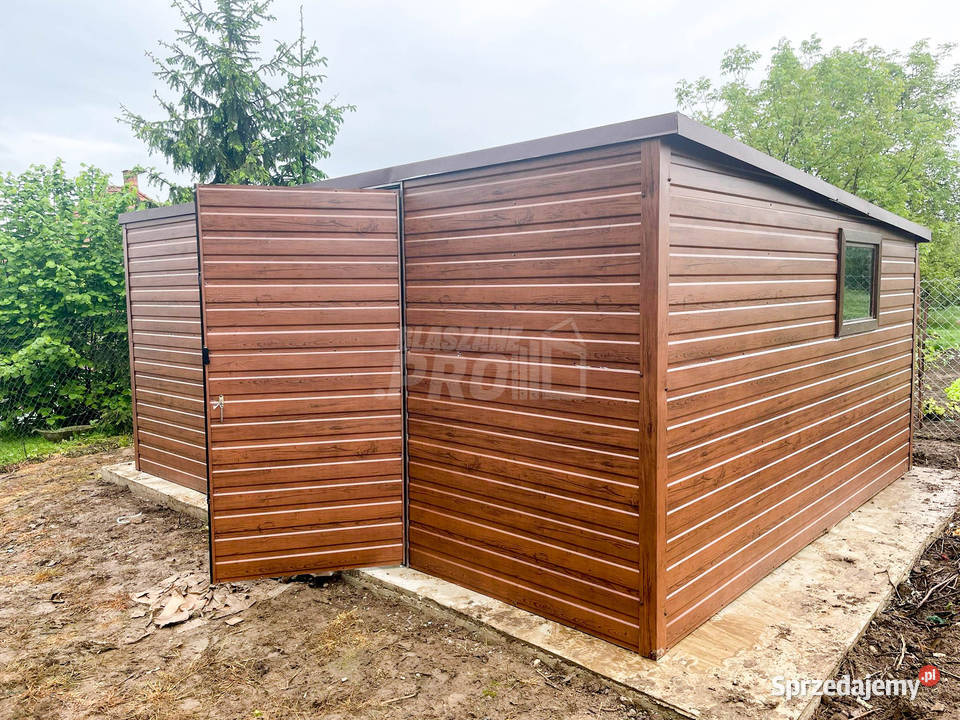Domek ogrodowy Garaz 6x4m Brama dwuskrzydłowa Przemyśl