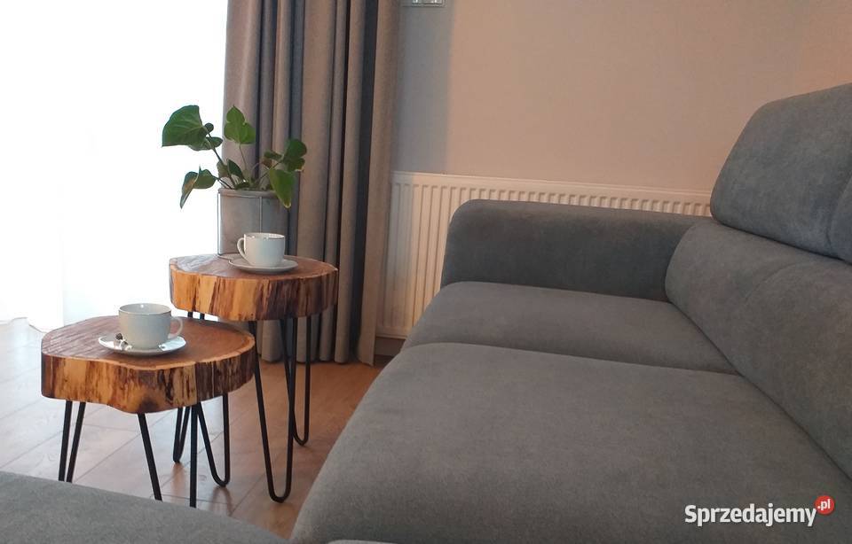 Stolik kawowy zestaw plaster dębu loft Długołęka