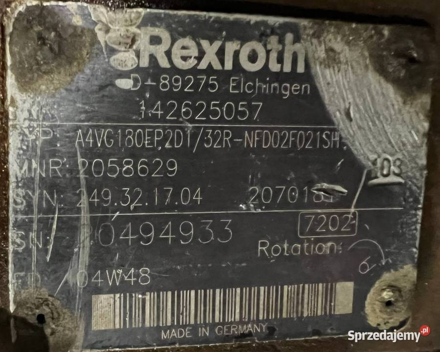 Rexroth A4VG180EP2D1 32R NFD02F021SH S Poznań sprzedam