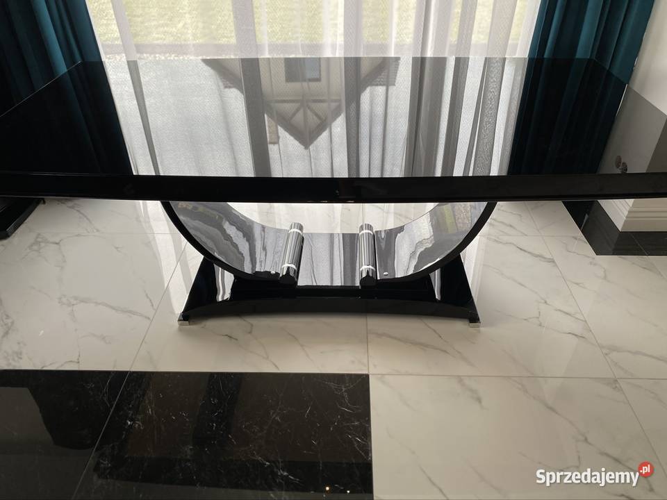 Stół czarny połysk 200cm Meble