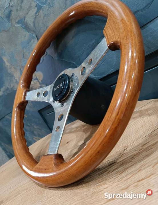 Kierownica drewniana Mercedes w126 r107 190e Biały Bór