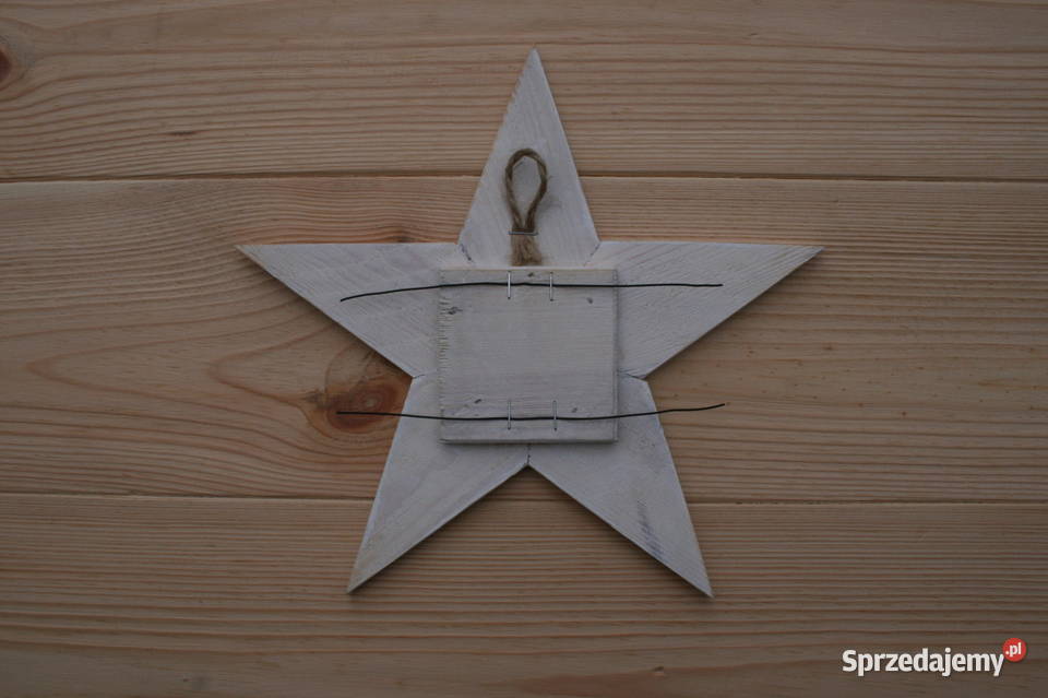 Gwiazdy drewniane rustykalne 3 sztuki zestaw podkarpackie Mielec
