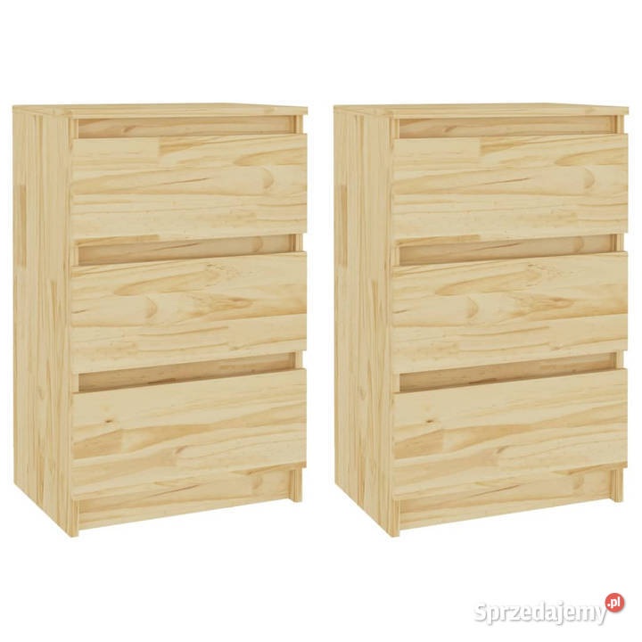 Szafki nocne 2 40x295x64 lite drewno sosnowe Warszawa