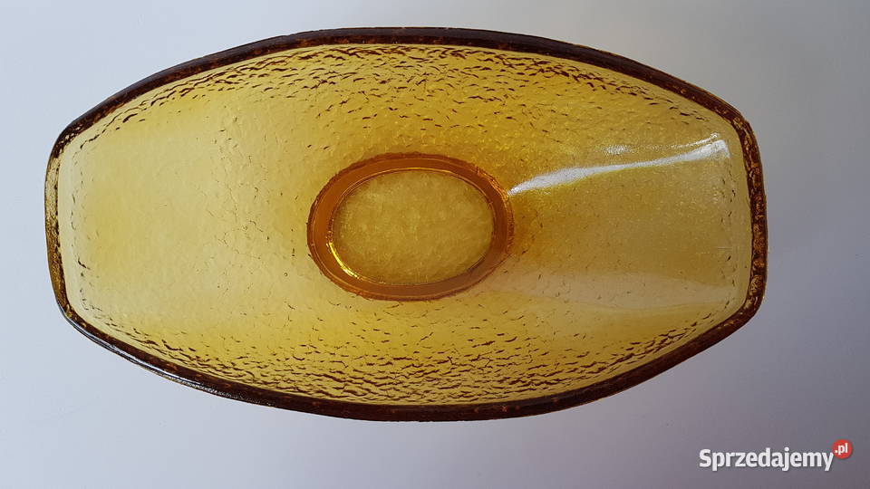 Gondola Sahara Ząbkowice kolorowe szkło PRL Porcelana i szkło Dąbrowa Górnicza