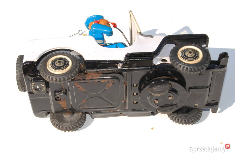 Stara zabawka samochód Policyjny patrolowy Jeep Cieszyn sprzedam