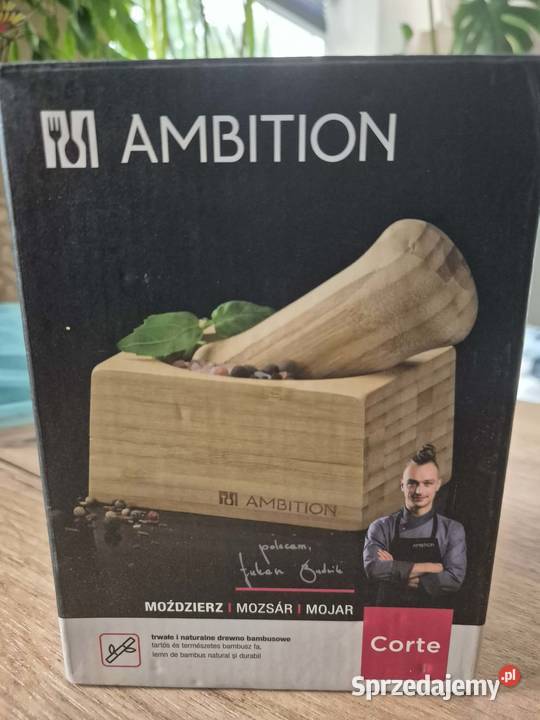 moździerz drewniana ambiotion