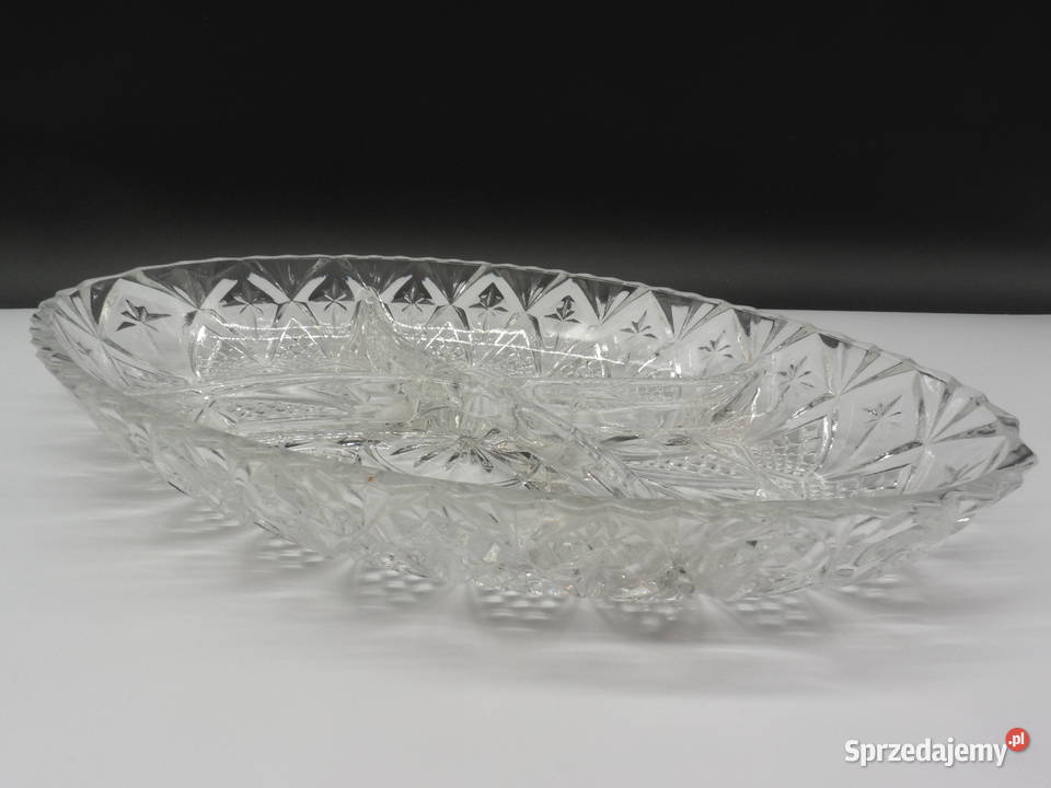 Szklana patera dzielona Kabaret wielkopolskie