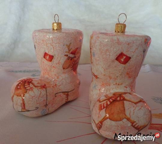 Bombki decoupage ozdoby swiateczne prezenty inny kolor Krajno-Parcele