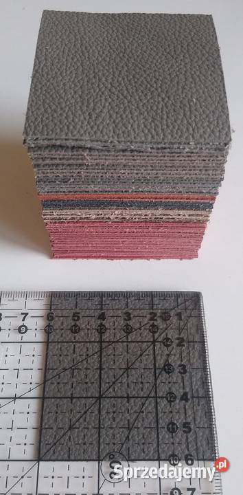 Skóra Kwadrat 6 x 6 50 sztuk Licowa Włoska Mix Gdańsk