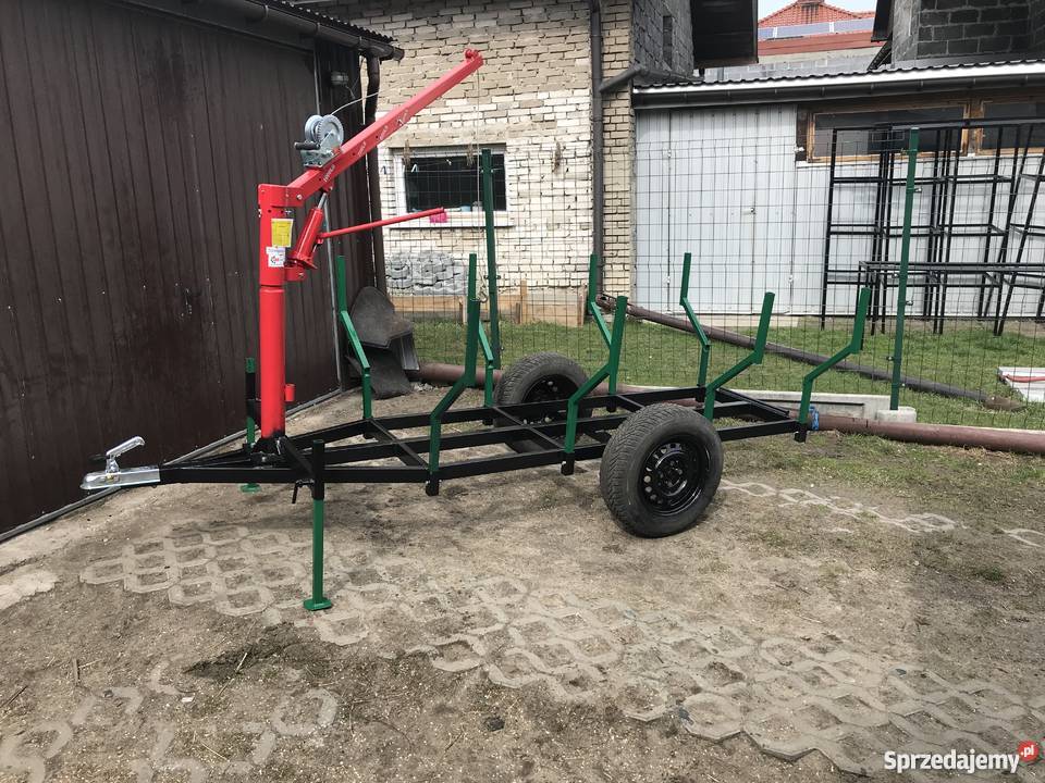 Przyczepa do quada hds dźwig kiprowana lesna na sprzedam