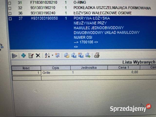 Fendt H931303190050 pokrywa łoźyska przedniej wielkopolskie Jastrzębniki sprzedam