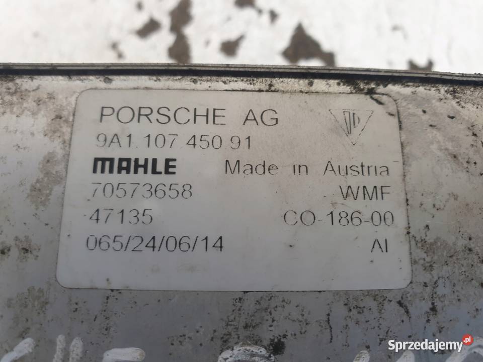 Porsche 911 991 GT3 38 CHŁODNICZKA OLEJU Części samochodowe Chełm