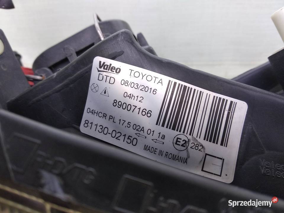 Toyota Corolla E12 lampa przednia prawa Sieradz
