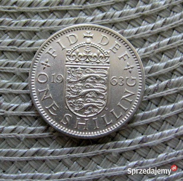 Wielka Brytania 1 Szyling 1963r Herb Anglii Kalisz sprzedam