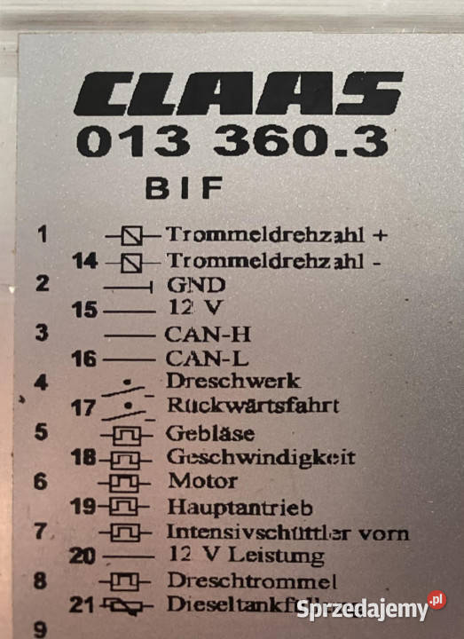 Claas BIF Moduł 013 3603 Jastrzębniki