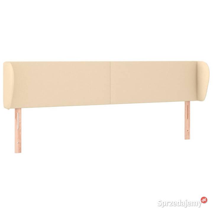 Zagłówek uszak kremowy 203x23x7888 tkanina