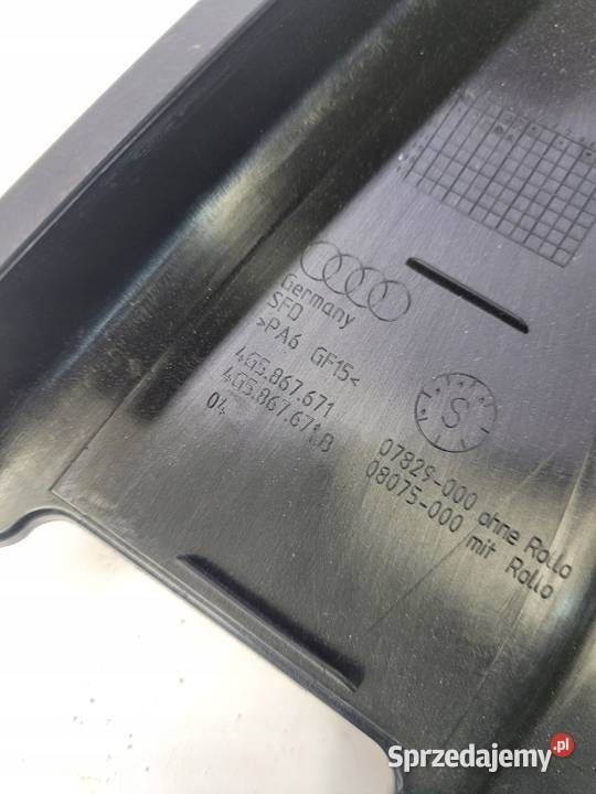 RAMKA DRZWI LEWY TYŁ AUDI A6 C7 SEDAN 4G5867671 Przystajń