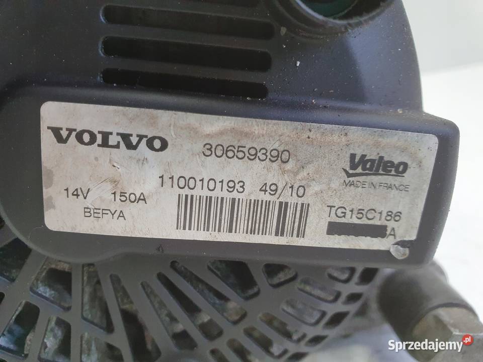 ALTERNATOR Volvo S40 II 16 D2 Valeo 30659390 Chełm