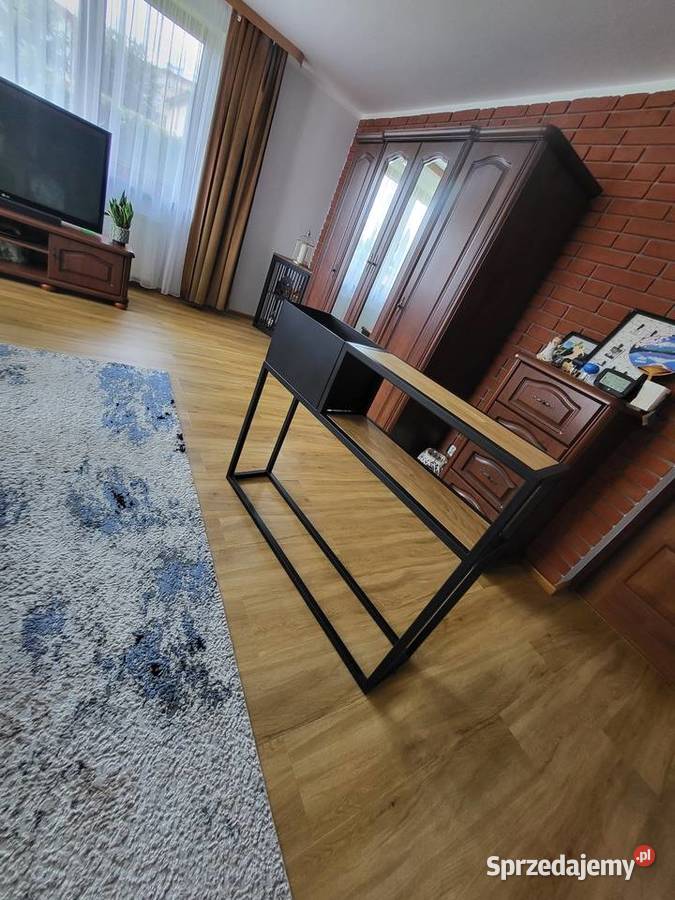 Półka loft konsola z DONICĄ regał loftowy Rumia