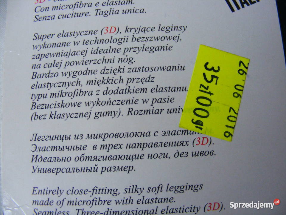 Leginsy sportowe krótkie Rozmiar uniwersalny dolnośląskie sprzedam