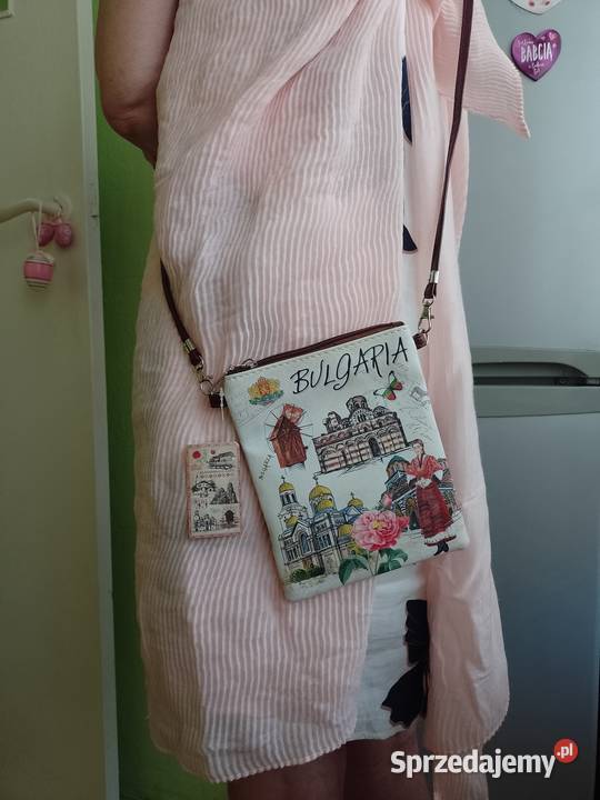 Torebka listonoszka torba BułgariaTop Vintage kolorowy Kraków sprzedam