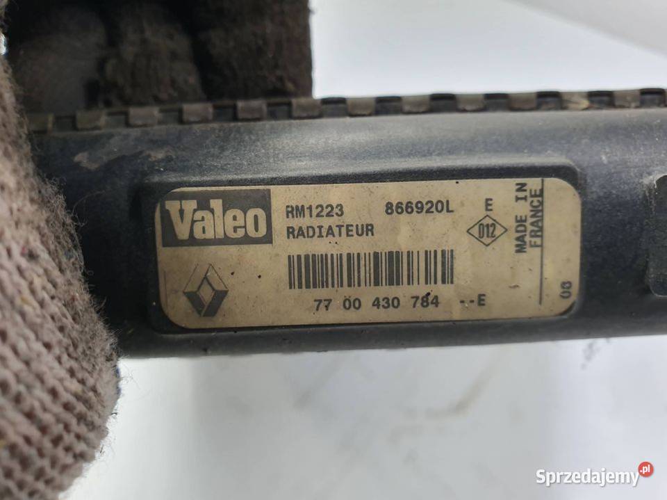 CHŁODNICA WODY RENAULT CLIO 7700430784 Lipno
