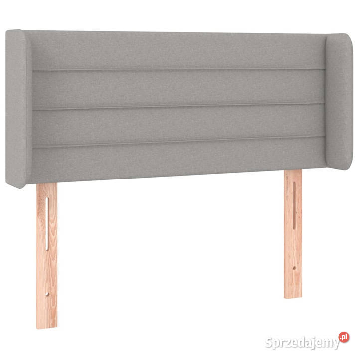 Zagłówek uszak jasnoszary 103x16x7888 tkanina Warszawa