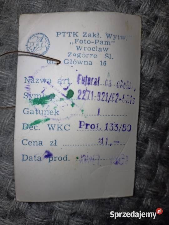 Futerał etui wsuwka na okulary PTTK sprzedam