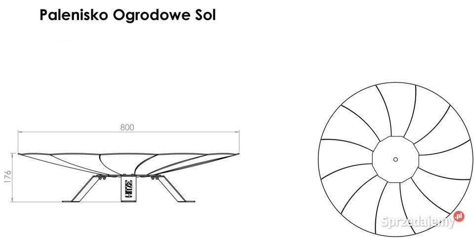Palenisko ogrodowe HITZE SOL ogień który Grille i wędzarnie Piła