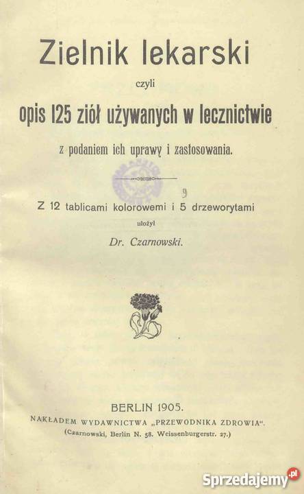 Zielnik Lekarski 125 ziół Dr Czarnowski