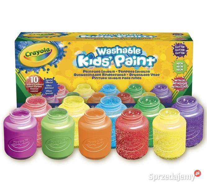Farby Farbki Crayola 10 Kolorów MIX Metaliczne Mogilany