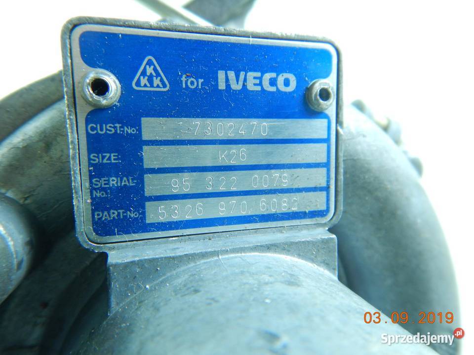TURBOSPRĘŻARKA IVECO DAILY I 8890 103 ASO