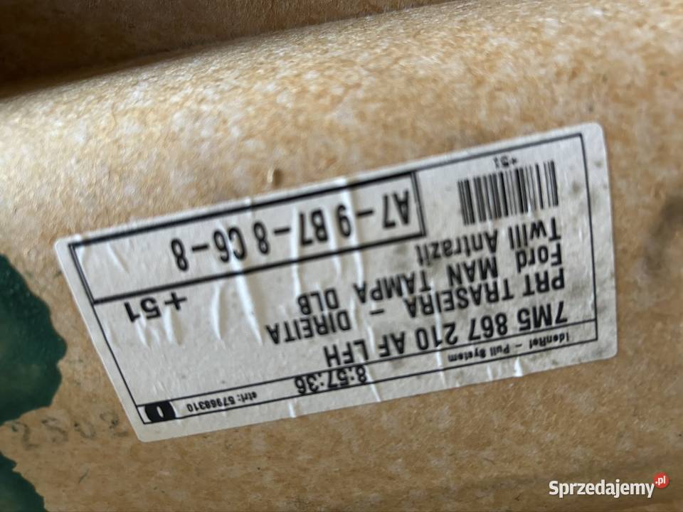 Boczek tapicerka drzwi sharan galaxy Alhambra osobowe kujawsko-pomorskie Grudziądz