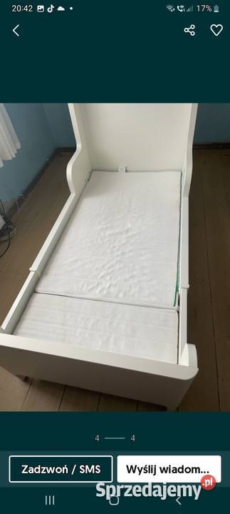 Łóżko Ikea Busunge rosnące z dzieckiem Śrem