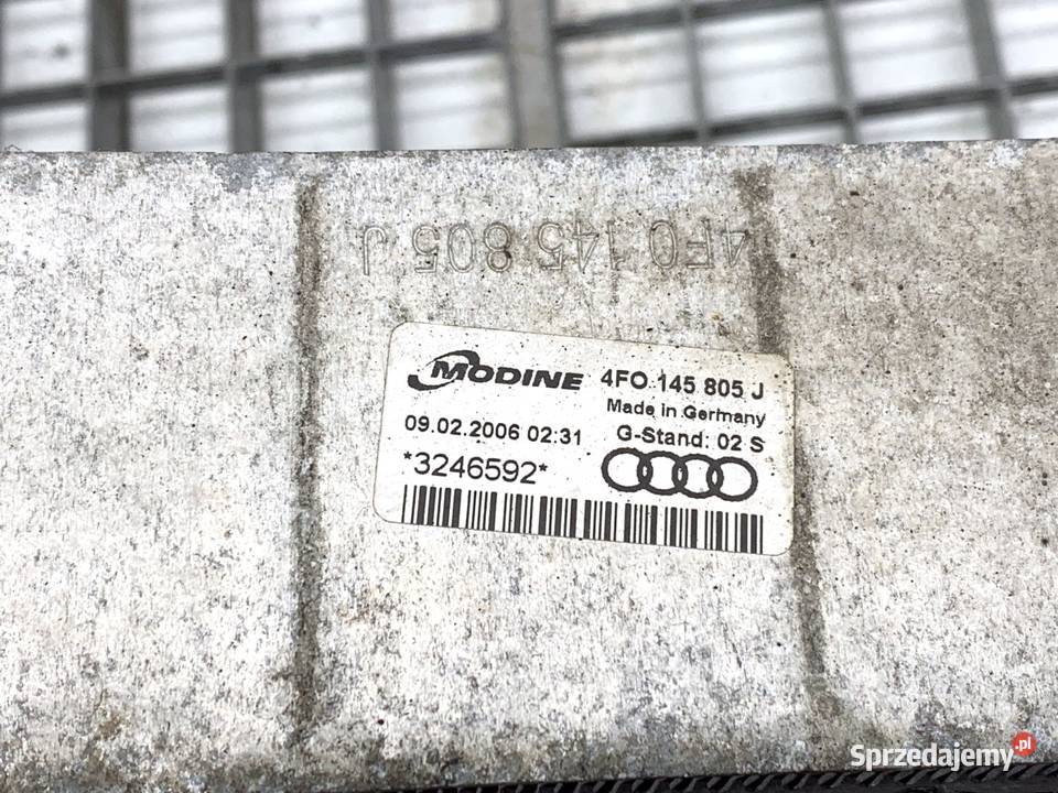 INTERCOOLER AUDI A6 C6 4F0145805J 20 170 0411