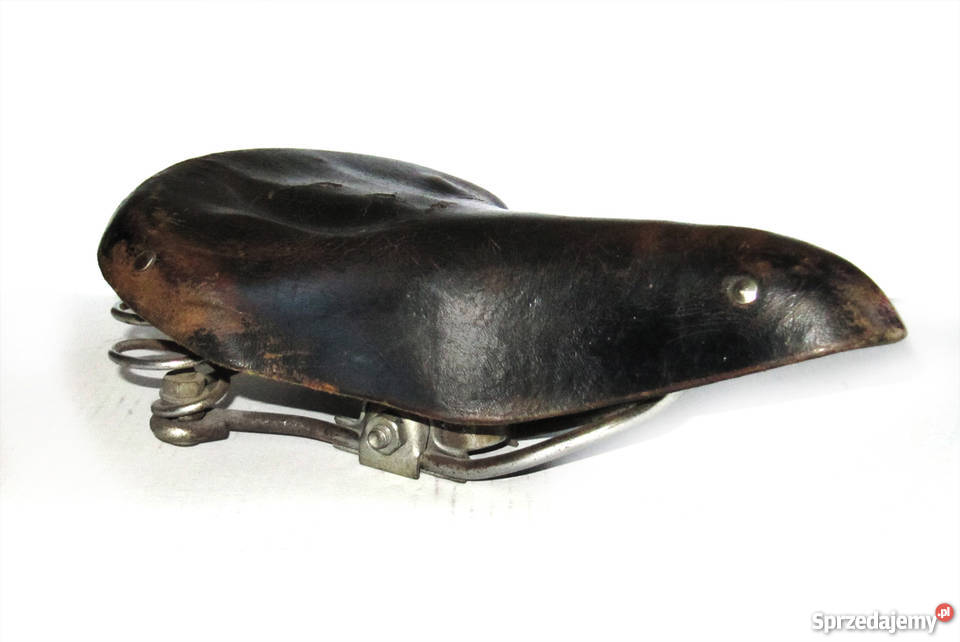 Stare skórzane siodełko rowerowe miejskie